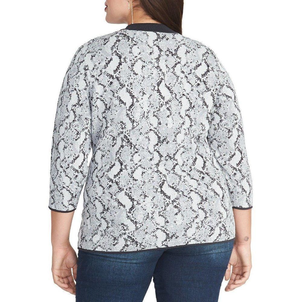 RACHEL Rachel Roy  Lindey Snake-Embossed Sweater S - Picture 3 of 3